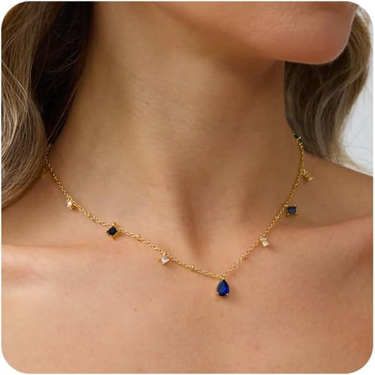 Blue necklace