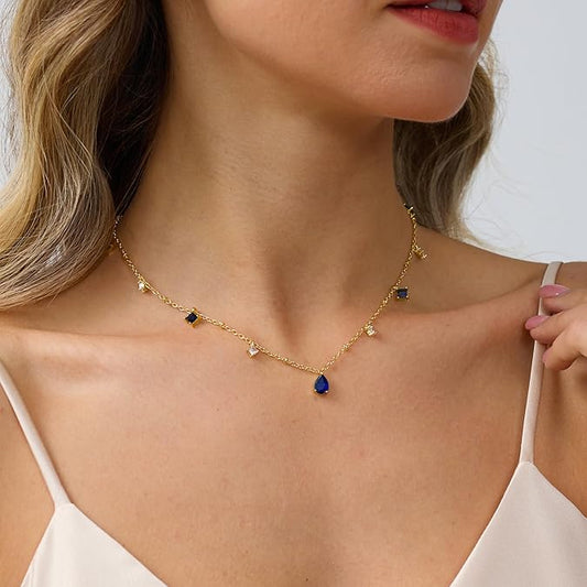 Blue necklace
